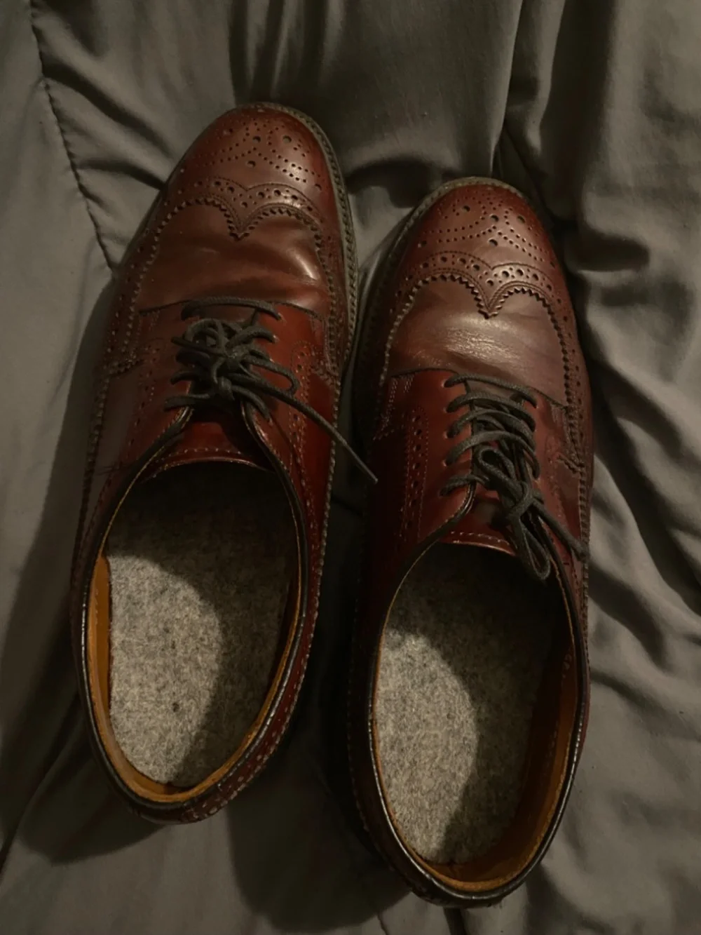 burgundy leather wingtip oxfords